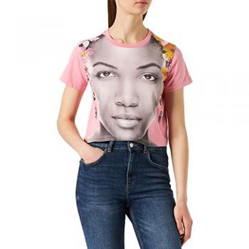 Desigual T-Shirt Faccia Rosa