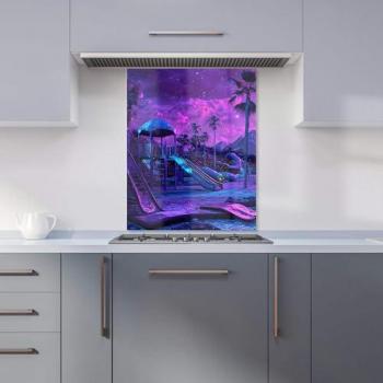 Kitchen Splashback by Elena Sable 00023, 600mm Wide, 750mm High