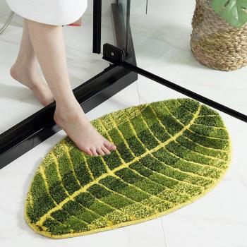 Non-Slip Leaf Design Floor Mat