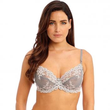 Soutien-gorge classique gris en nylon