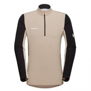 Mammut Aenergy Half Zip Long Sleeve Top Savannah / Black 2XL