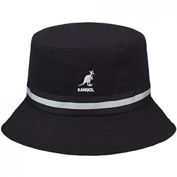 Kangol Stripe Bucket Hat Schwarz XL