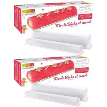 Winterse bûche-molensets (2) + 2 inserts