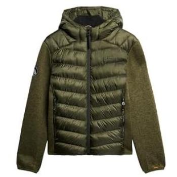 Superdry Down Jacket Storm Hybrid (Khaki Green Marl)