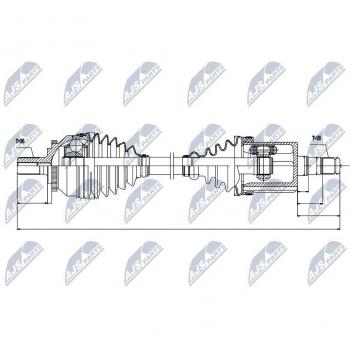 NTY NPW‑VV 045 Transmission Shaft