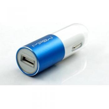MiPow SPC01A-NB Fahrzeug‑USB‑Lader (iPhone, iPad, iPod) – inklusive 30pin-Apple‑Cable und USB‑Port – Dunkelblau