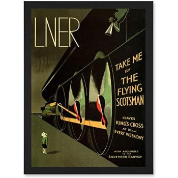 Flying Scotsman Steam Engine Framed Art