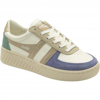 Sneaker Gola Grandslam Quad Off White / Lavanda / Oro / Verde Menta EU 37