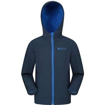 Mountain Warehouse Light Blue Exodus Kids Water Resistant Softshell Jacket (Kinder)