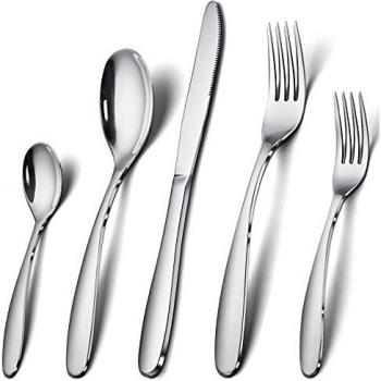 COPOTI Contemporary Silverware Set for 4 People, 20 Piece