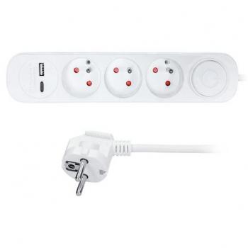 Solight Steckdosenleiste mit USB A+C