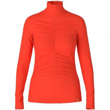 Marc Cain Rollkragenshirt 48.07 J03 orange Damen Größe 42