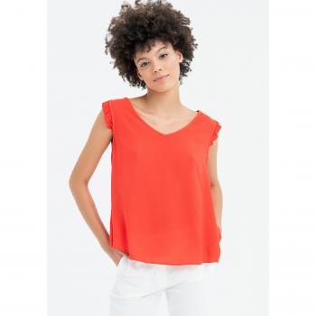 Top georgette com corte amplo