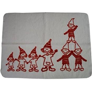 Zwerge‑Babydecke (Richter) – 75 × 100 cm, biozertifizierte Baumwolle, ziegelrotes Daunen‑Finish