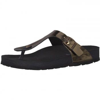 Tamaris Leder-FLIPFLOPS Damen – Größe 38 EU, Mirror Bronce, Sommer‑Sandalen, Hochwertig &
