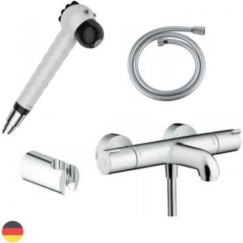 Hansgrohe mitigeur bain douche 2 trous thermostatique avec douchette enfants zèbre