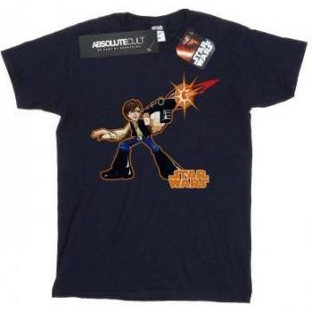 Star Wars Herren T-Shirt Han Solo 3XL marineblau
