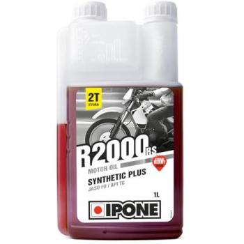 Huile Moteur 2 Temps Ipone R2000 RS Senteur Fraise Semi-Synthétique 1L