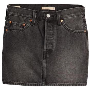 Gonna Levi's Icon Skirt in Denim Nero
