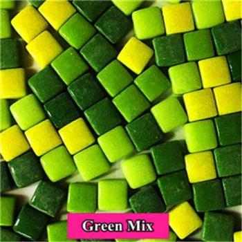 DIY Jade Square Mosaic Stones – 150 Count, 300 g Bundle