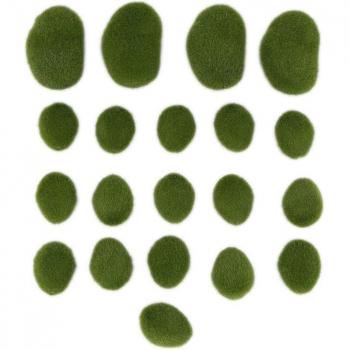 Piedras verdes de imitación