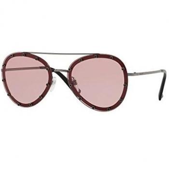 Valentino 0VA2013 301284 58 Occhiali da sole, Rosso (Gunmetal Red/Rose)