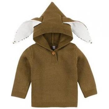 Suéter de manga larga con capucha y orejas, ropa de invierno para bebés de 3 a 24 meses