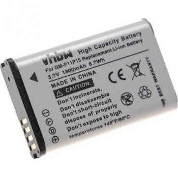 Batterie Garmin vhbw 1800mAh pour appareils de navigation (010-11599-00, 010-11654-03)