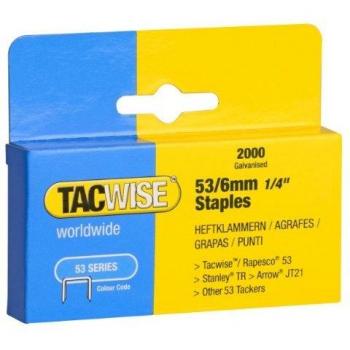 Tacwise Pack of Heavy Duty Easy Pins Tacker Gun Staples Series For Staple Gun (2000)