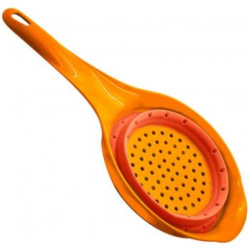 Colador Plástico Oro SG3412 con Malla de Silicona 30x19x4 cm