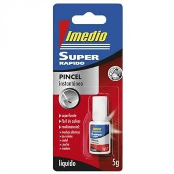 Imedio super rapido pegamento instantaneo bote con pincel de 5gr