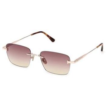 Jake 28Z Gold Bordeaux Metal Unisex Sunglasses – One Size
