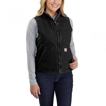 Carhartt Sherpa Lined Weste für Frauen Schwarz