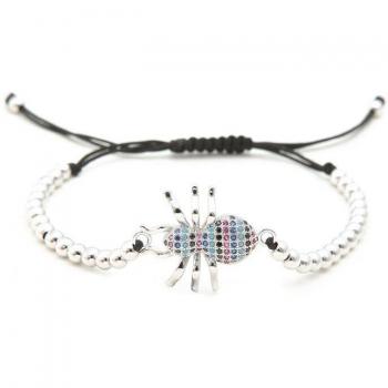Brazalete Mujer con Abalorios Cobre
