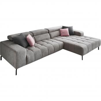 Ecksofa MP-IN18022 mit Zierkissen und Kopfteilverstellung