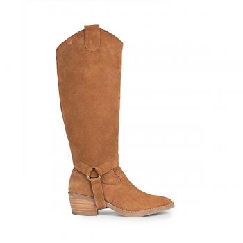 Cuero Serrado POPA Botas para Mujer Desmontables
