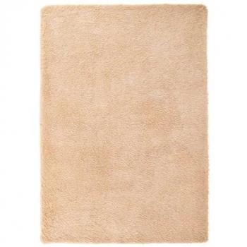 Navarra Shaggy Tappeto Beige 240x340 cm Poliestere Vidaxl