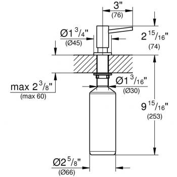 Ergogatto di Sapone Liquido 500 ml – Dispenser CosmoGrohe 40535A00