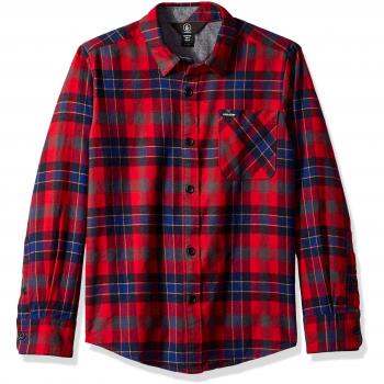 Volcom Boys Caden Plaid L/s