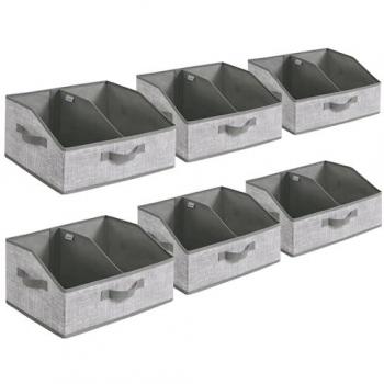 Cattail Grey Space-Saving Storage Boxes