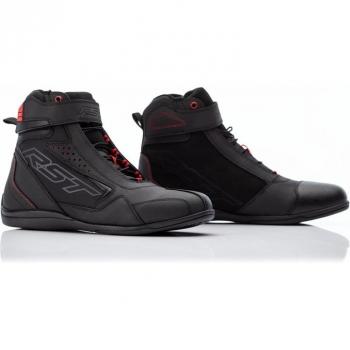 RST Scarpe da Moto Donna Frontier Nero-Rosso