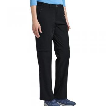Women’s Jack Wolfskin Pico Trail Zip‑Off Pants – Black Size 40