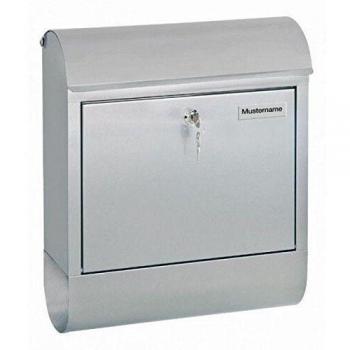 Rottner Heavy‑Duty Stainless Steel Mailbox – Spacious, Curved Front