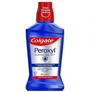 Colgate Peroxyl Enjuague Menta Suave 16 oz