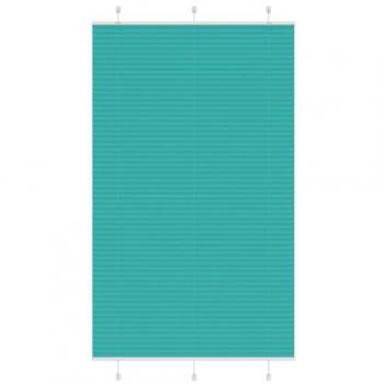 Polyester Pleated Blind in Petrol Green 120x200 cm