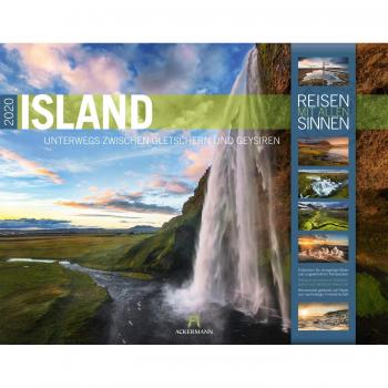 Island 2020, Wandkalender im Querformat