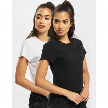 Cropped T‑shirt Uomo Urban Classic 2‑Unità Nera/Bianca L