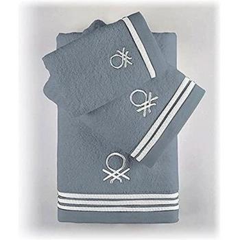 Serviettes de Bain 3 en 1 450 g/m² 100 % Coton Gris