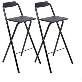 Taburete Plegable con Respaldo Estilo Moderno