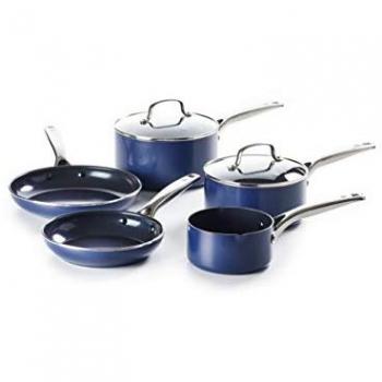 Blue Diamond 7 Piece Cookware Set, PFAS-Free, Induction Compatible